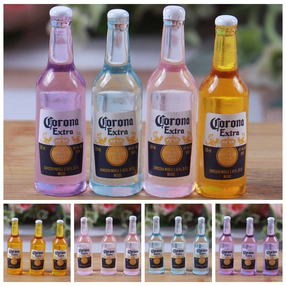 Beer Wine Hobby - 3pcs Simulation Wine Bottle Model Mini