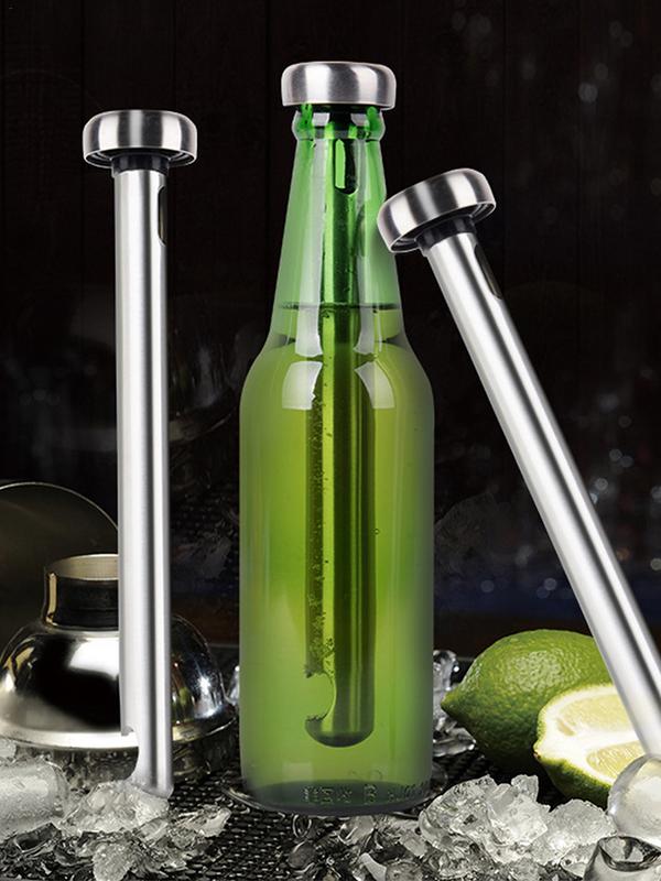 Wine Beer Refrigerator - 2PCS Stainless Steel Beer Cooler Stick