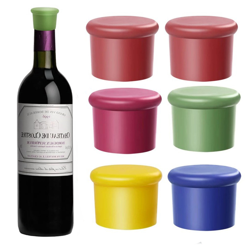 Beer Wine Hobby - 1/5pcs Wine Stoppers Reusable Silicone Corks