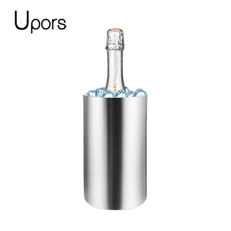 Wine Beer Refrigerator - UPORS Stainless Steel Wine Cooler Bucket