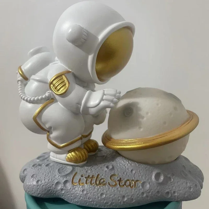 Wine Beer Refrigerator - Astronaut Ornament Yellow Moon Ambient Light
