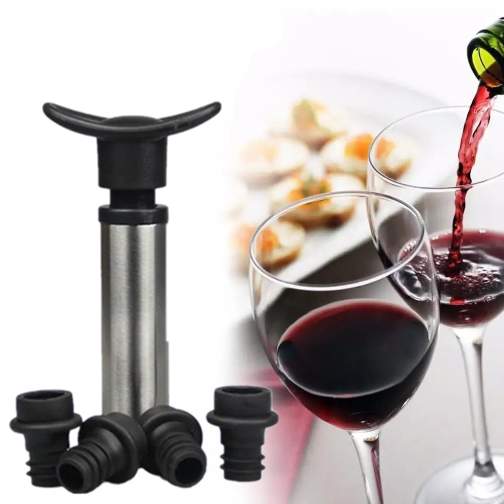 Wine Beer Refrigerator - Wine Stopper with Vacuum Wine Pump