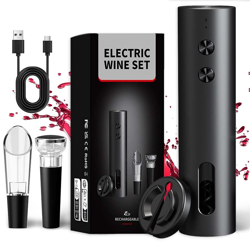 4-in-1 Electric Bottle Wine Op - Wine Opener Electric recension och pris