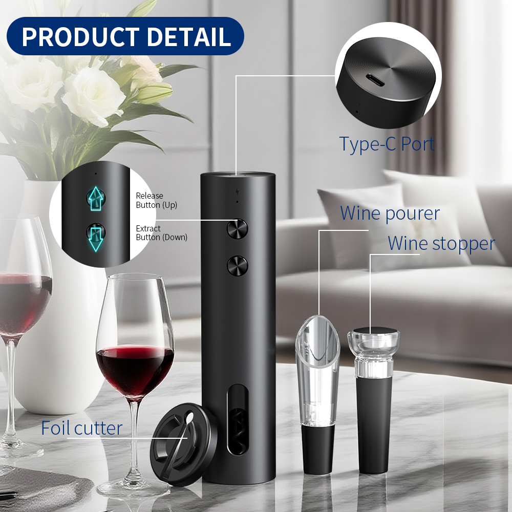 4-in-1 Electric Bottle Wine Op - Wine Opener Electric recension och pris