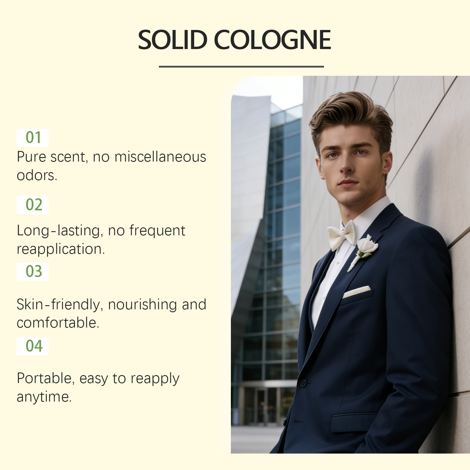4In1 Pheromone Solid Cologne W - Wine&Beer Help recension och pris