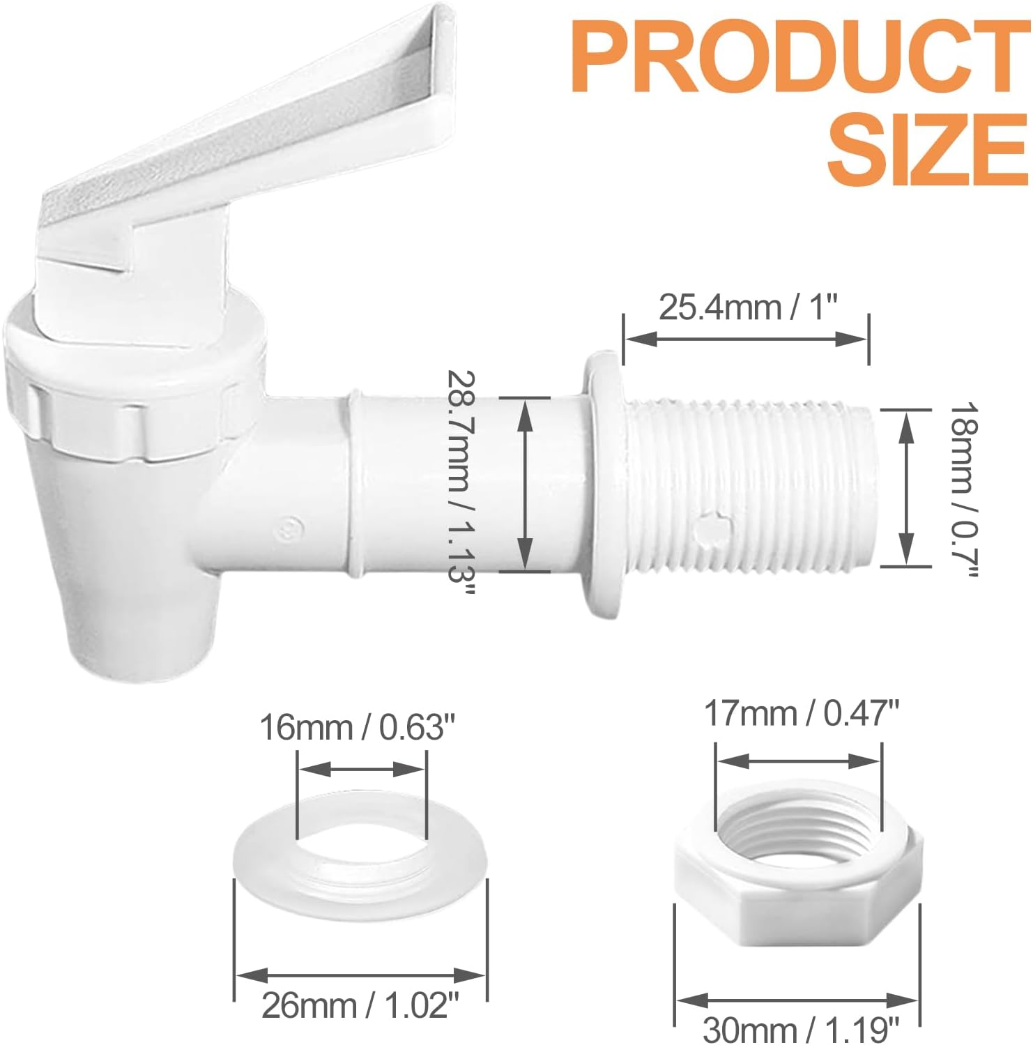 White Plastic Spigot Bucket Bo - Beer Wine Hobby recension och pris
