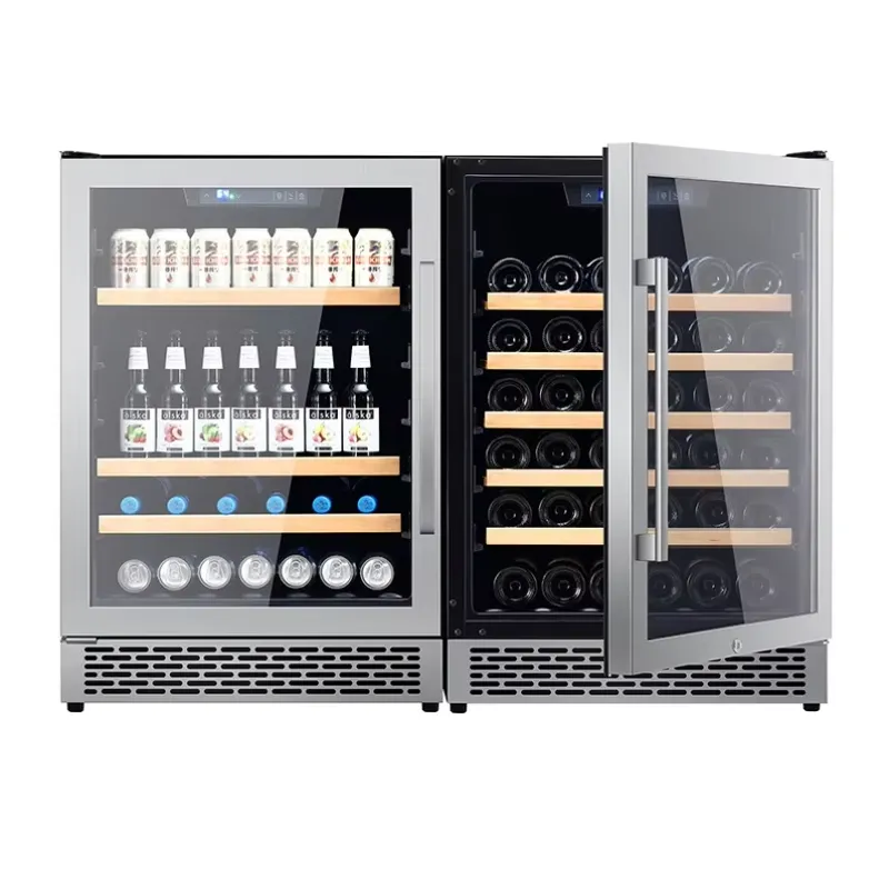 48 Bottle Wine Fridge Dual Gla - Wine Beer Fridge Cabinet recension och pris
