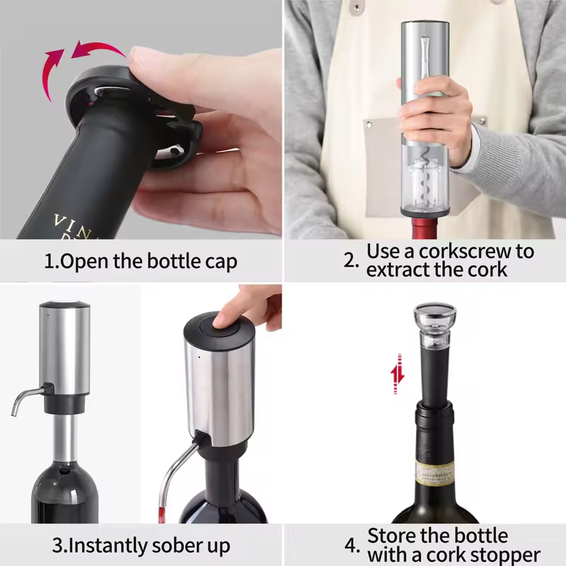 4-in-1 Rechargeable Electric W - Wine Opener Electric recension och pris