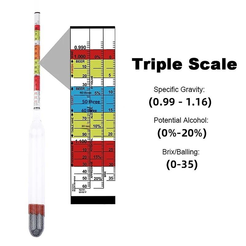 /KQM/3 Scale Hydrometer For Wi - Wine Beer And Cider recension och pris