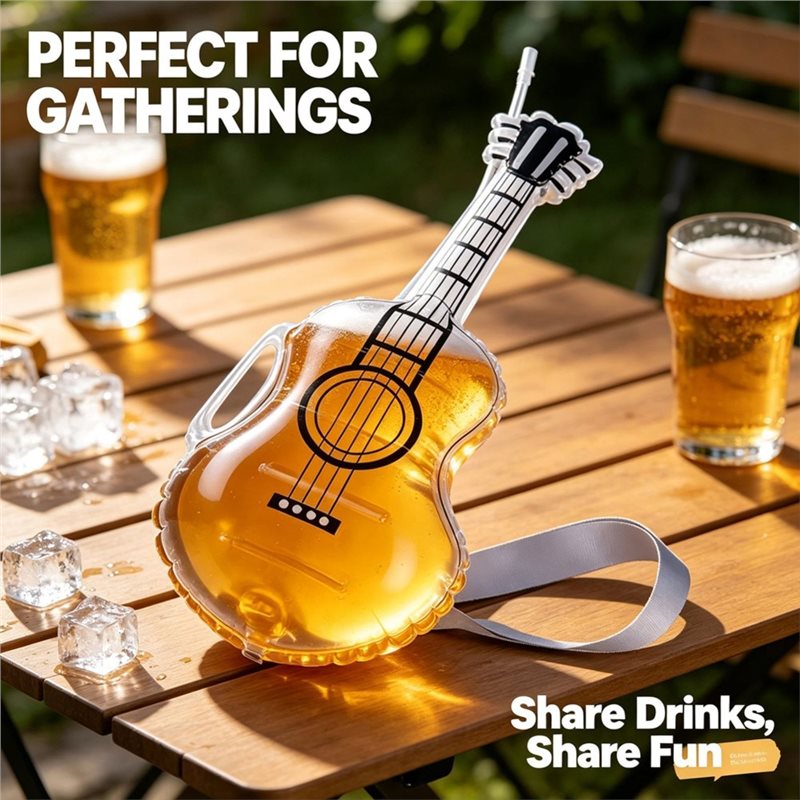 AC62-Transparent Guitar Glass  - Beer And Wine Festival recension och pris