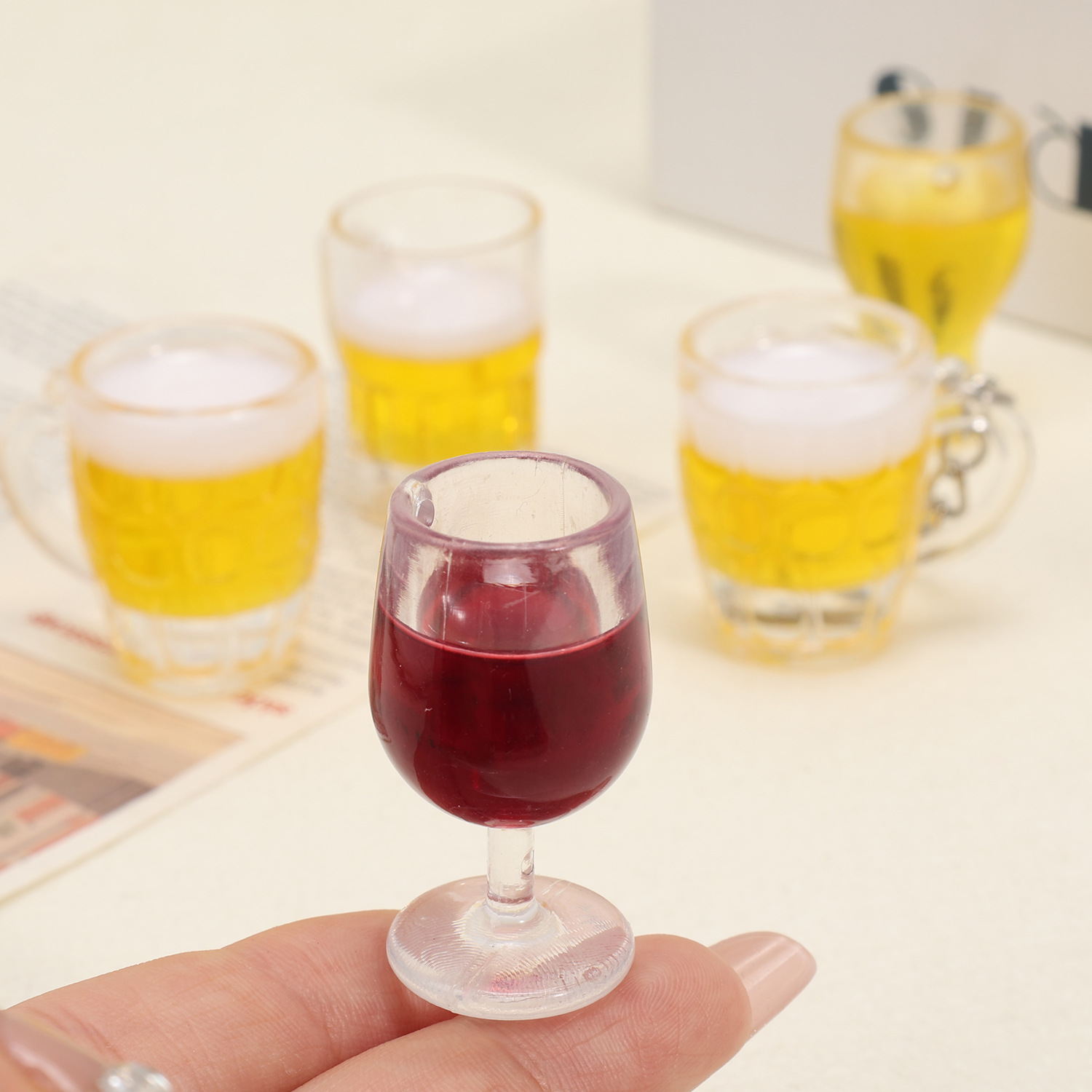 3cm Mini Red Wine Glass Fake D - Beer Wine Hobby recension och pris