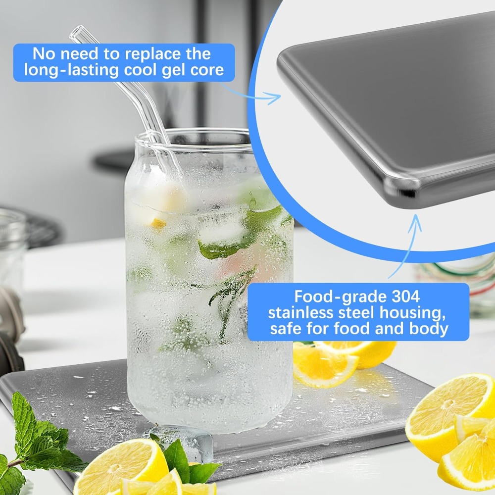 Stainless Steel Ice Pack for C - Wine Beer Refrigerator recension och pris