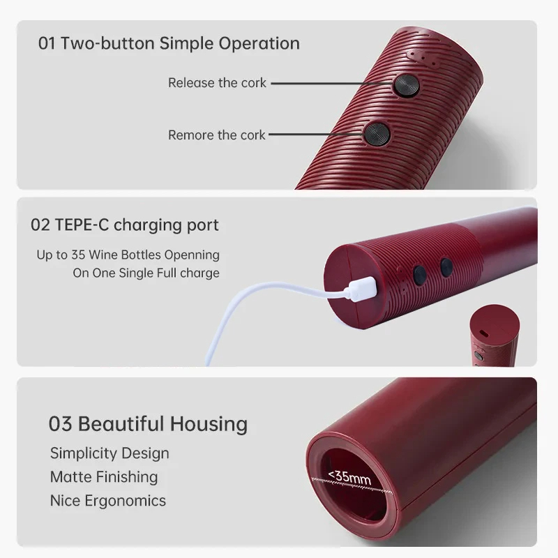 HOMEFISH Electric Wine Bottle  - Wine Opener Electric recension och pris