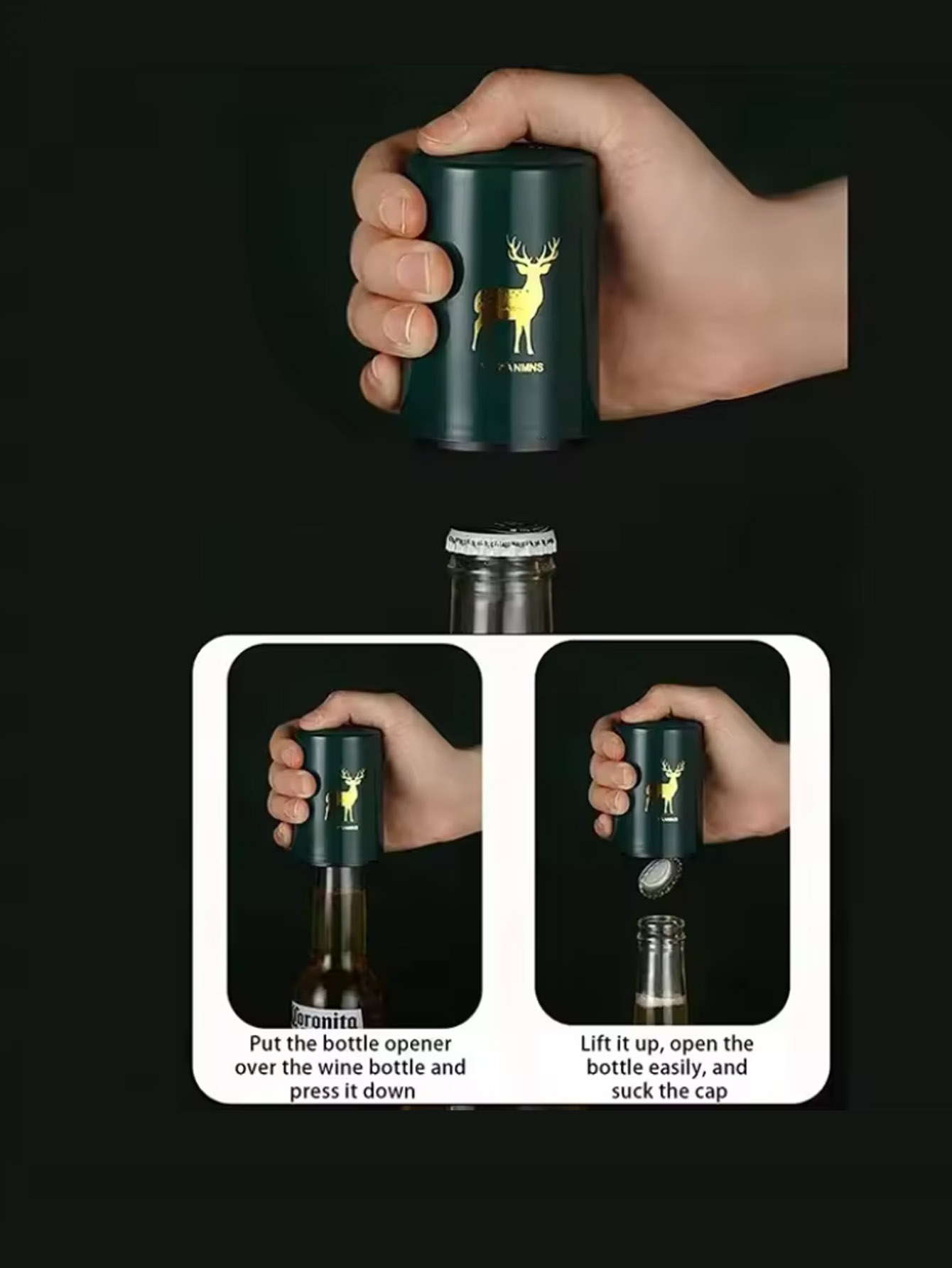 1Pcs Automatic Beer Bottle Ope - Wine Opener Electric recension och pris