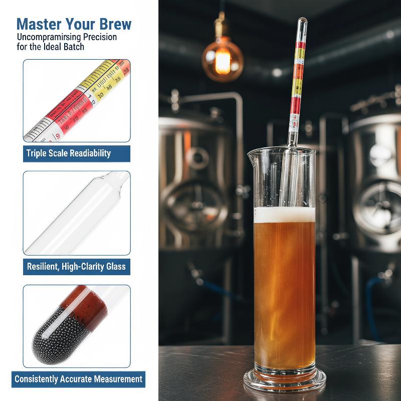 1Pcs 3 Scale Hydrometer For Wi - Wine Beer And Cider recension och pris