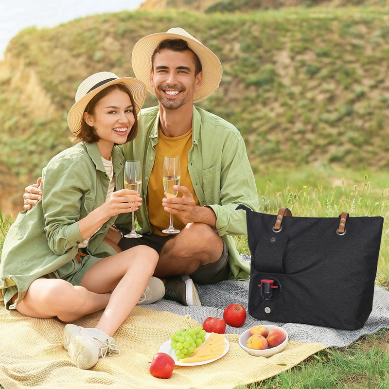 Hot Wine Tote Bag, Beach Coole - Wine Beer Refrigerator recension och pris